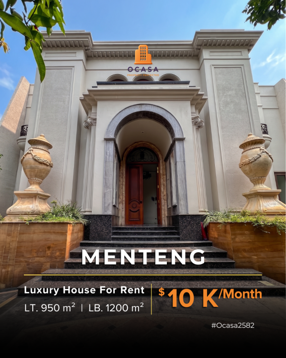 Segera Disewakan di Menteng, Jakarta Pusat, LT 950m², Harga 2,1 Miliar /tahun