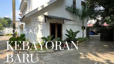 Rumah Elit LT 1005 m2, area Kebayoran Baru, Jakarta Selatan