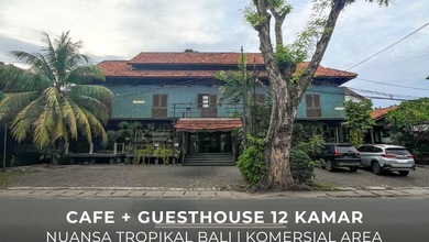 Bangunan Komersil Cafe + Guesthouse Nuansa Tropical Balinese di Ampera Raya