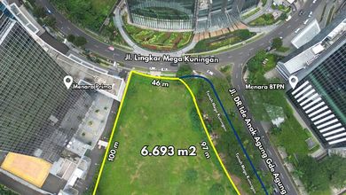 For Sale Tanah Eksklusif di Mega Kuningan, Jakarta Selatan, LT 6693m²