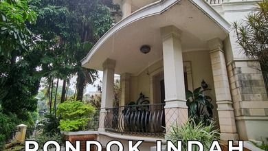 Hunian Elegan di Pondok Indah, Jakarta Selatan, 5 KT, LT 1091m²