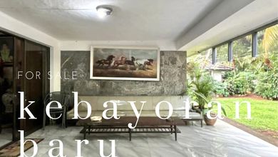 Jual Rumah Bagus Luas 1086 m2 area Kebayoran Baru, Jakarta Selatan