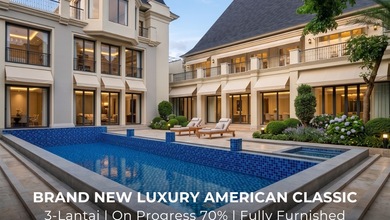 Rumah Elegan di Kemang, Jakarta Selatan, 5 KT, LT 1500m²