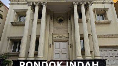 Rumah Eksklusif Luas 914 m2, area Pondok Indah, Jakarta Selatan