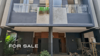 Townhouse minimalis modern di permata hijau