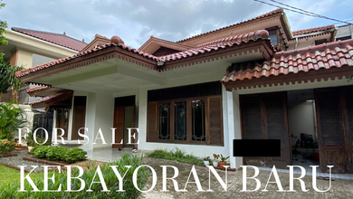Rumah Elegan di Kebayoran Baru, Jakarta Selatan, 3 KT, LT 448m²