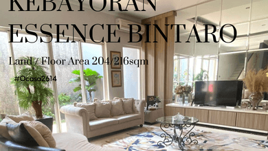 Rumah modern lokasi tenang di kebayoran residence bintaro
