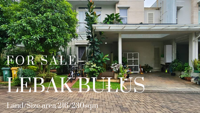 For Sale rumah Eksklusif di Lebak Bulus, Jakarta Selatan - LT 216m²