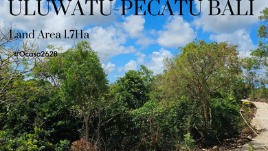 Dijual Tanah Premium di Uluwatu, Badung, LT 17000m²