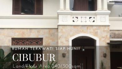 Kesempatan Eksklusif, rumah Prestisius di Cibubur, Bogor, LB 300m²