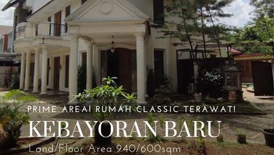 Rumah Area Luxury Kebayoran Baru, Jakarta Selatan - Harga Terbaik 50 Miliar