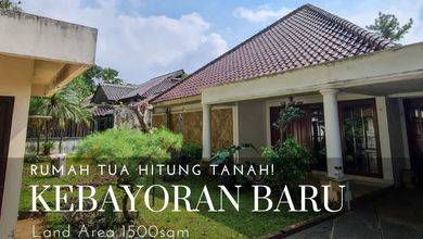 Rumah tua hitung tanah di Panglima Polim, jaksel