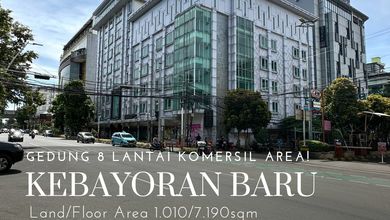 Gedung hotel 8 lantai komersil area di kebayoran baru
