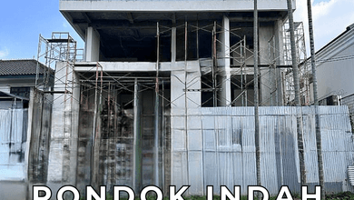 Dijual Murah Rumah On Progress 70℅ Hitung Tanah di Pondok Indah
