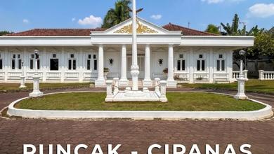 Villa Kolonial 1 Lantai Lahan Luas di Puncak Cipanas Jawa Barat