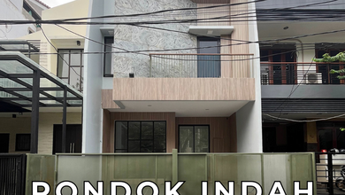 Hunian Mewah di Pondok Indah, Jakarta Selatan, 4 KT, LT 120m²