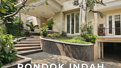 Rumah Elegan di Pondok Indah, Jakarta Selatan, 5 Kamar Tidur, LT 550m²