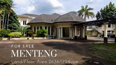 Kesempatan Eksklusif, rumah Mewah di Menteng, Jakarta Pusat, LB 1724m²