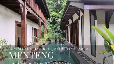Rumah Mewah Klasik Kayu Interior di Lokasi Premium di Menteng Jakarta Pusat Bagus