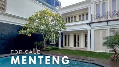 Rumah Elegan di Menteng, Jakarta Pusat, 3 Kamar Tidur, LT 661m²