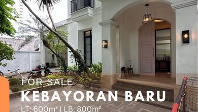 Jual Rumah Siap Tinggal di Kebayoran Baru, Jakarta Selatan, LT 600 m2