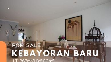 Rumah Elit LT 360 m2, area Kebayoran Baru, Jakarta Selatan
