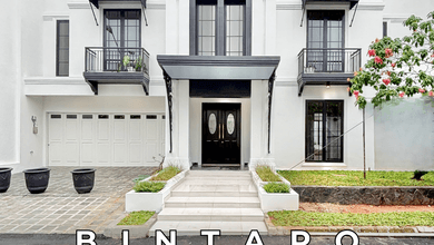 Dijual Rumah Mewah Baru Modern Klasik Depan Taman di Bintaro