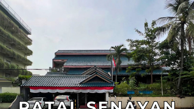 Dijual Tanah Bonus Bangunan ex-Kantor di Patal Senayan