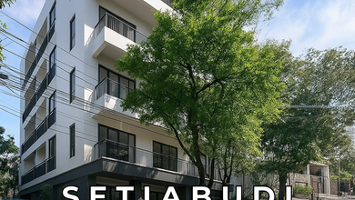 Gedung Baru 4 Lantai Hadap Barat Lokasi Strategis di Setiabudi