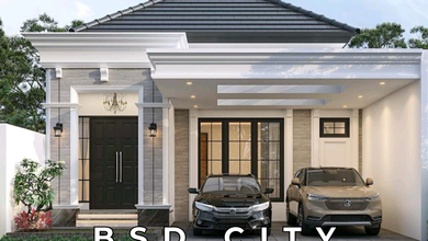 Dijual Rumah Baru American Classic Depan Taman di BSD City