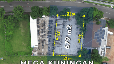 Kavling Zona K.1 Ijin Bangun 12 Lt. Hadap Timur di Mega Kuningan