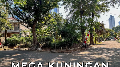 Dijual Kavling Siap Bangun Hadap Timur dan Utara di Mega Kuningan