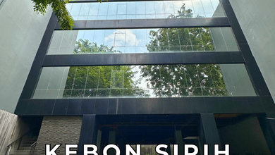 Gedung Kantor 6 Lt. + Mezzanine Hadap Selatan di Kebon Sirih Area
