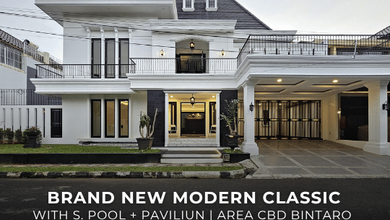 Rumah Premium area Bintaro, Tangerang Selatan, Luas 550 m2