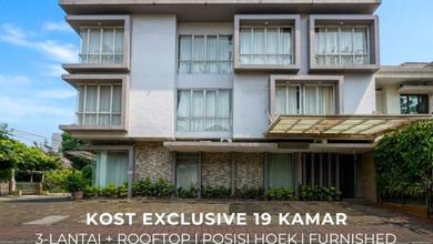 Kost Dijual Bendungan Hilir Jakarta Selatan 19 Kamar, Bangunan 1.040M²