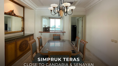 Disewakan Segera Apartemen 3 BR di Jakarta Selatan Luas 179 m2