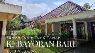 Dijual Tanah Eksklusif di Kebayoran Baru, Jakarta Selatan, LT 1500m²