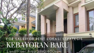 Rumah Premium LT 329 Jual area Kebayoran Baru, Jakarta Selatan