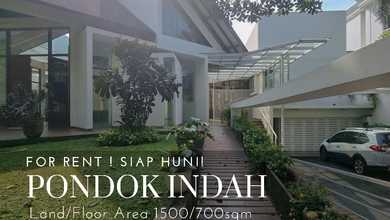 Disewakan Rumah Minimalis di Pondok Indah, Jakarta Selatan, LT  1500 m2