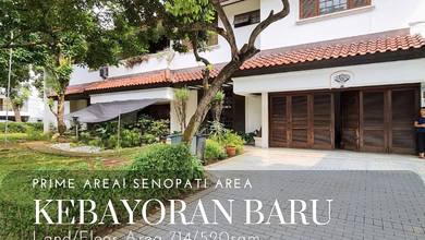 Kesempatan Eksklusif, rumah Mewah di Senopati, Jakarta Selatan, LB 520m²