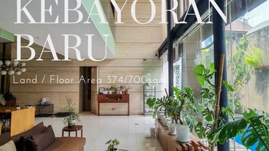 Jual Segera Rumah Mewah di Kebayoran Baru, Jakarta Selatan, LT 374 m2