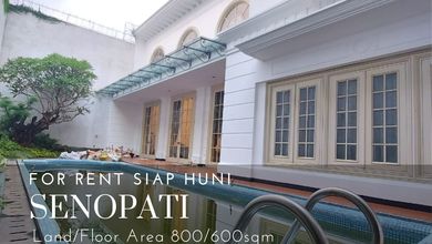 Rumah Elit Disewakan di Kebayoran Baru, Jakarta Selatan, 4 KT, LT 800m²