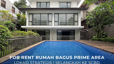 Rumah Siap Huni di Prapanca, Jakarta Selatan, LT 700m², Harga 1,2 Miliar /tahun