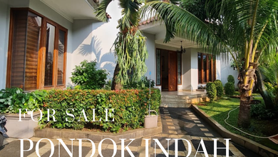 Hunian Elegan di Pondok Indah, Jakarta Selatan, 5 KT, LT 560m²