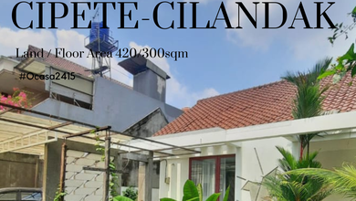 Hunian Elegan di Cipete, Jakarta Selatan, 3 KT, LT 420m²