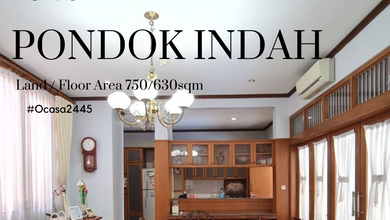 Penawaran Langka, rumah Mewah di Pondok Indah, Jakarta Selatan, LB 630m²