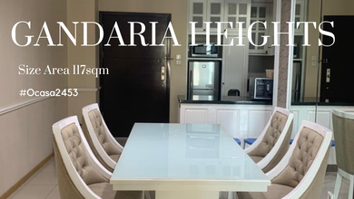 Apartemen Prestisius di Kawasan Elit Gandaria, Jakarta Selatan, Harga 3,6 Miliar