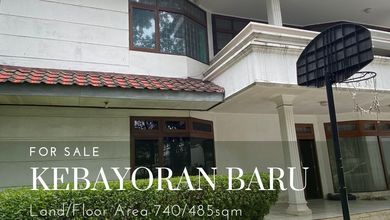 Penawaran Langka, rumah Prestisius di Kebayoran Baru, Jakarta Selatan, LB 485m²