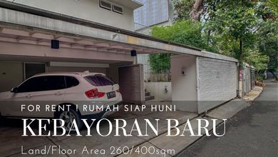 Segera Disewakan di Kebayoran Baru, Jakarta Selatan, LT 260m², Harga 640 Juta /tahun