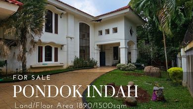 Hunian Mewah di Pondok Indah, Jakarta Selatan, 7 Kamar Tidur, LT 1890m²
